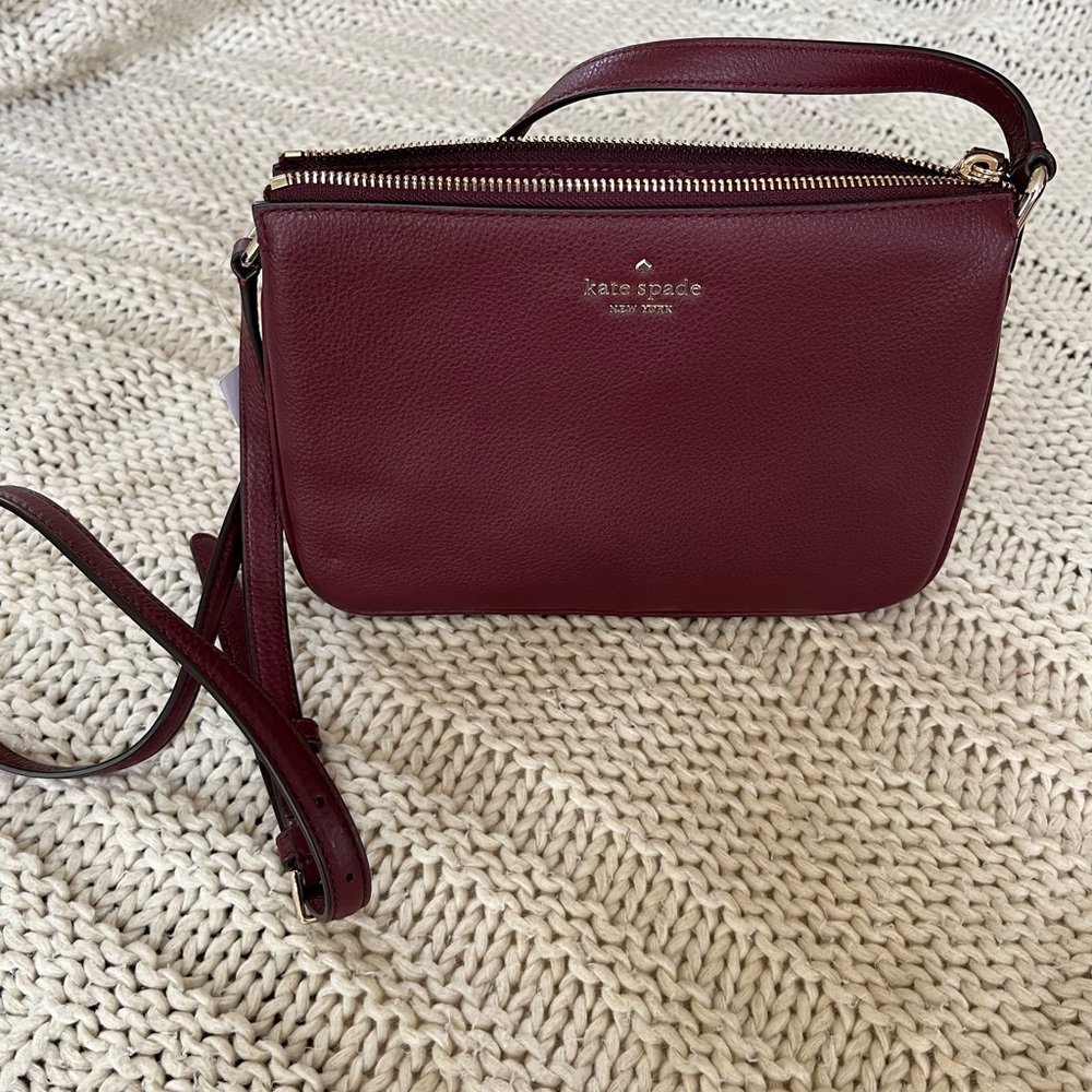 Kate Spade Burgundy Crossbody Bag